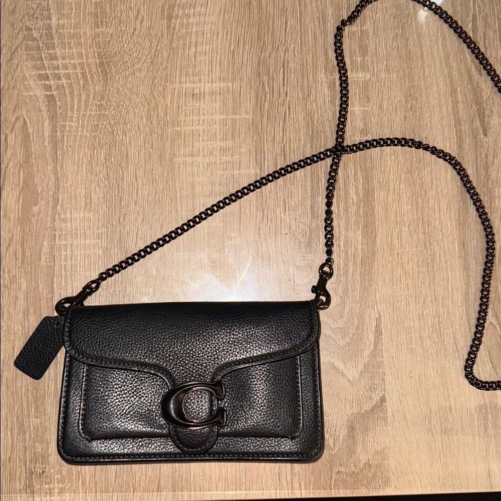 Coach Black Leather Crossbody Bag